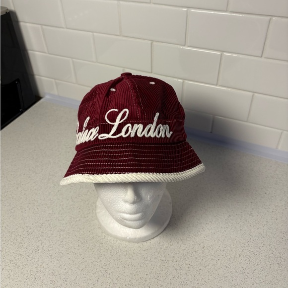 Palace Chain Stitch Bell Bucket Hat Burgundy L/XL  New - Picture 1 of 6